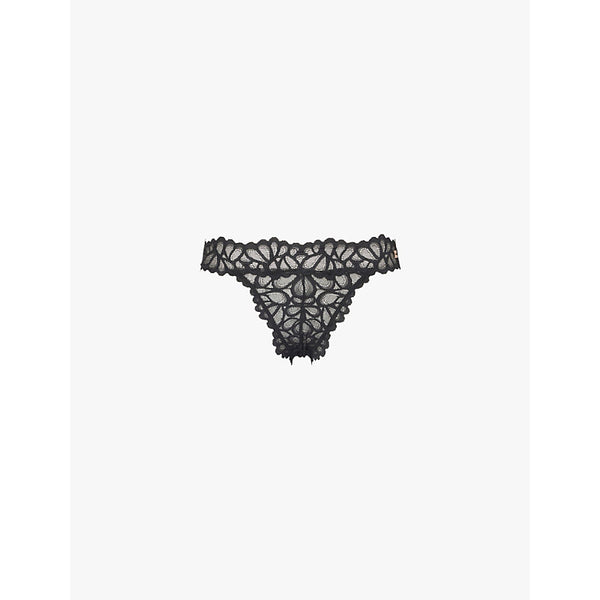  Savage X Fenty Savage Not Sorry brand-charm lace thong