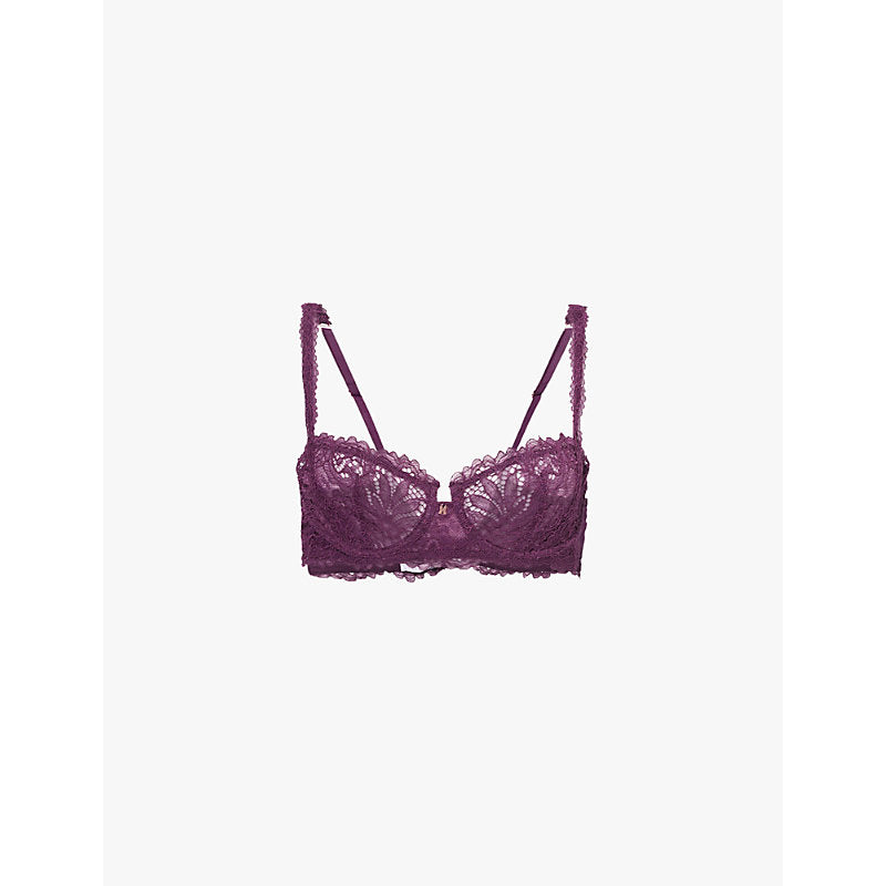  Savage X Fenty Romantic Corded Lace Unlined Balconette stretch-lace bra