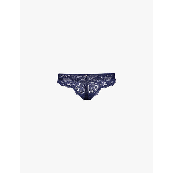  Savage X Fenty Romantic Corded Lace mid-rise stretch-lace thong