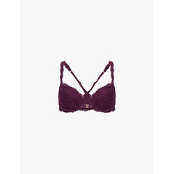  Savage X Fenty Romantic Corded Lace Push-Up stretch-lace bra