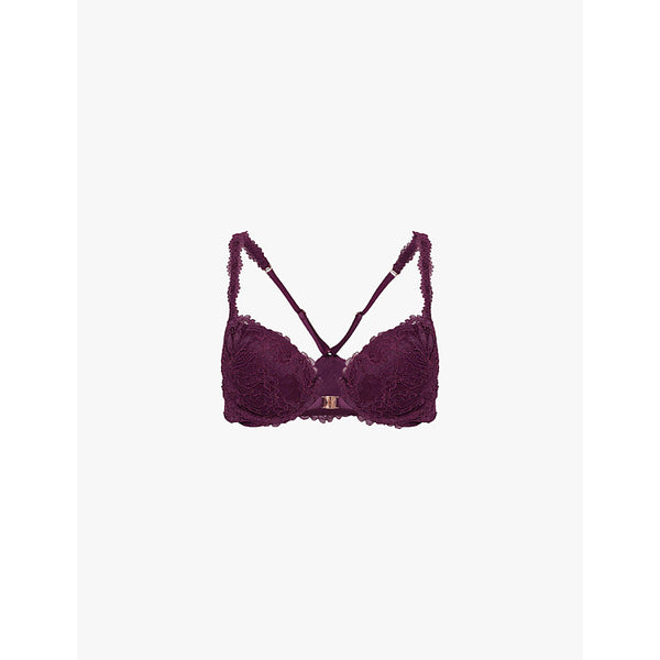  Savage X Fenty Romantic Corded Lace Push-Up stretch-lace bra