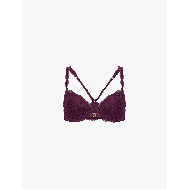  Savage X Fenty Romantic Corded Lace Push-Up stretch-lace bra