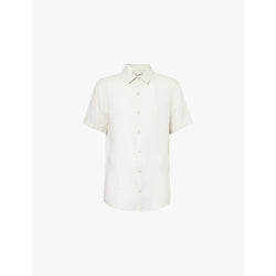  Onia Jack Air short-sleeve linen-blend shirt