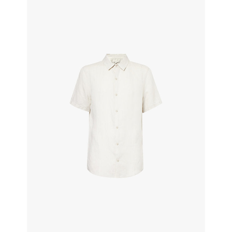  Onia Jack Air short-sleeve linen-blend shirt