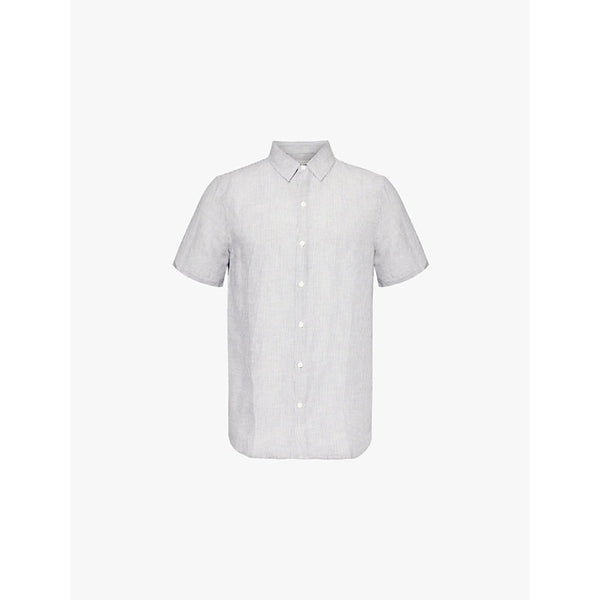  Onia Jack Ai pinstripe-pattern linen-blend shirt