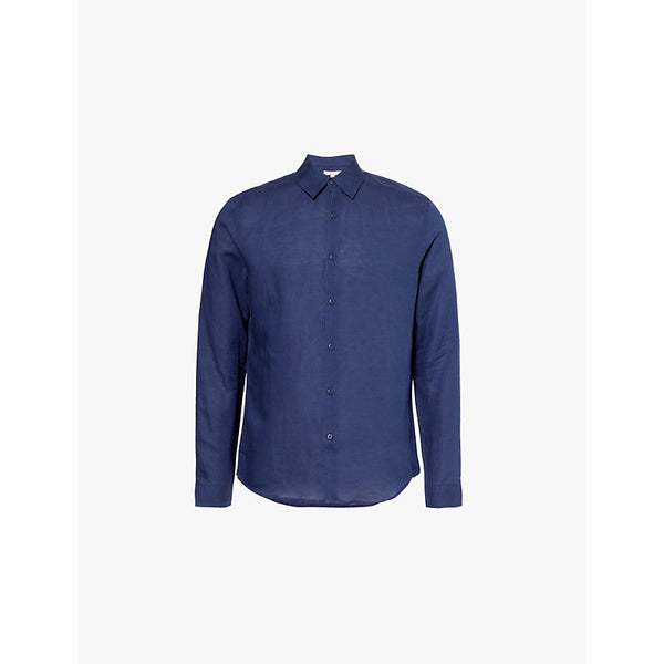  Onia Air long-sleeve linen-blend shirt