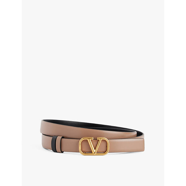 Valentino Garavani VLogo Reversible leather belt