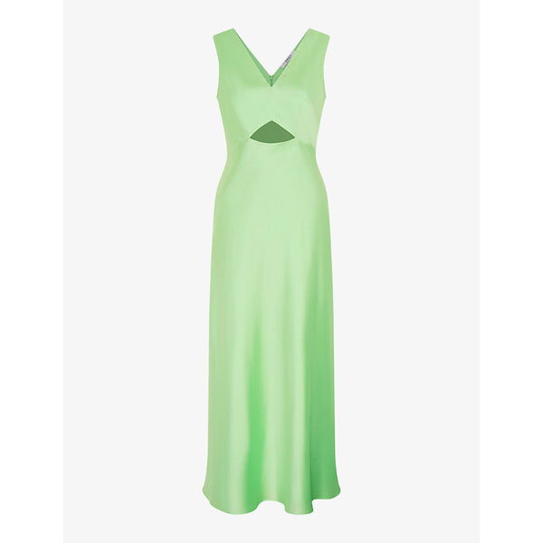  Omnes Ivida V-neck cut-out recycled-polyester maxi dress