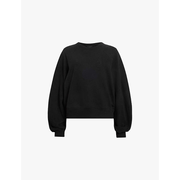 Allsaints Dani Haven Brand-Embroidery Cotton-Jersey Sweatshirt