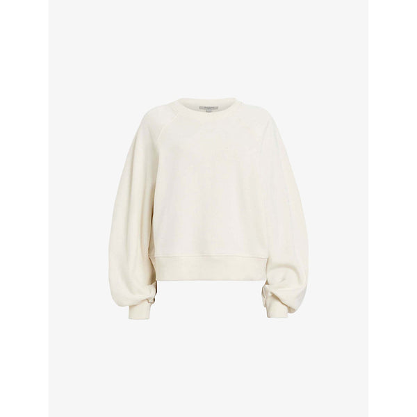 Allsaints Dani Haven Brand-Embroidery Cotton-Jersey Sweatshirt