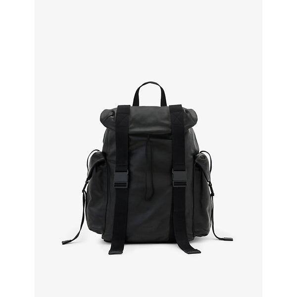 Allsaints Mars Debossed-Logo Canvas Backpack