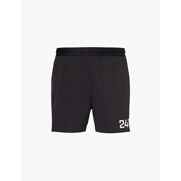  247 By Represent Fused brand-print straight-leg regular-fit stretch-woven shorts