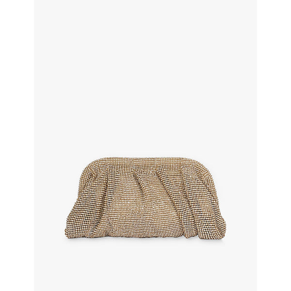 Dune Elegent embellished mesh clutch bag