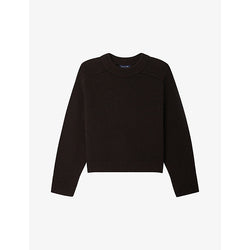 Soeur Round-neck brushed-texture wool jumper | LYBSTORE