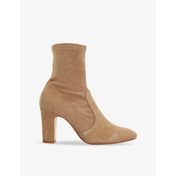 Dune Optilly block-heel suede sock ankle boots | Dune