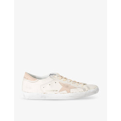 Golden Goose Super-Star logo-print suede low-top trainers