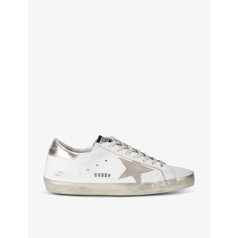 Golden Goose Super-Star logo-embellished leather low-top trainers