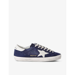  Golden Goose Super-Star logo-patch suede low-top trainers