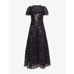 Needle And Thread Deco Dot sequin woven gown | NEEDLE AND THREAD