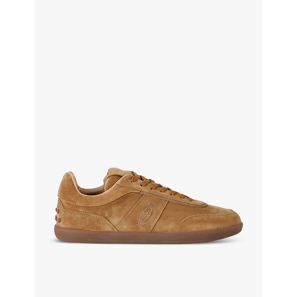 Tods Casseta Light panelled suede low-top trainers