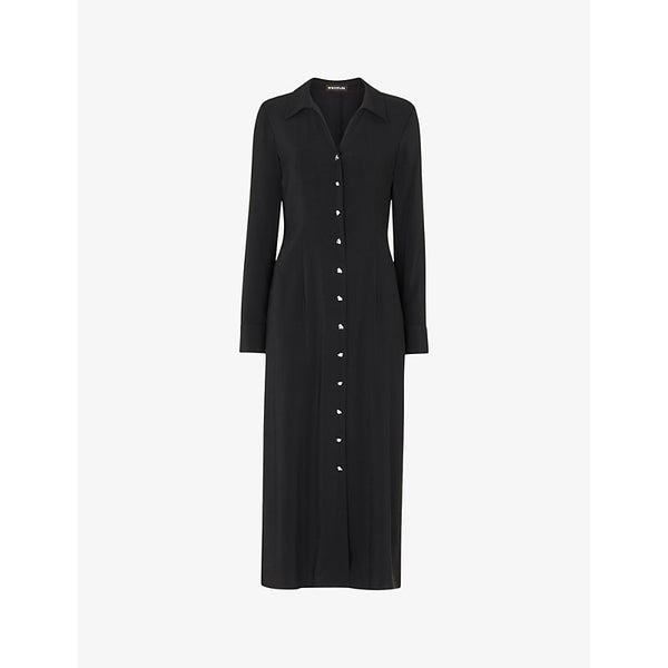 Whistles Limited Edition Elena button-down long-sleeve stretch-woven shirt dress | WHISTLES