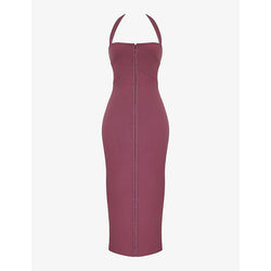 House Of Cb Mia halter-neck body-con woven maxi dress | HOUSE OF CB