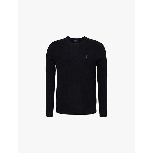 Polo Ralph Lauren Crewneck cable-knit wool and cashmere-blend knit jumper