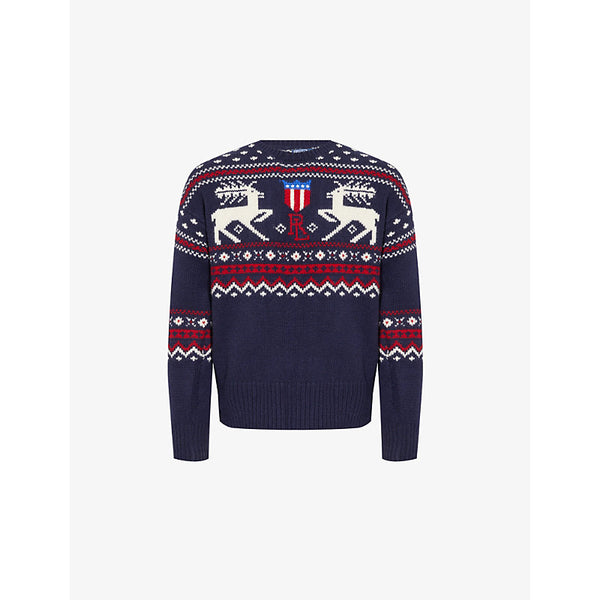 Polo Ralph Lauren Arctic graphic-intarsia knitted wool jumper