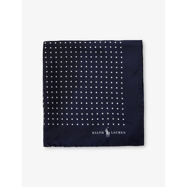 Polo Ralph Lauren Core polka-dot silk-twill pocket square