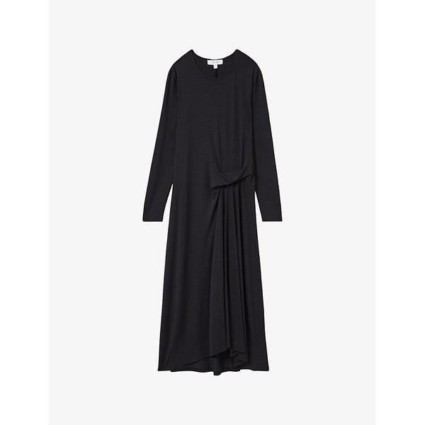 Reiss Ivy long-sleeved stretch-jersey midi dress