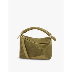  Loewe Puzzle small suede bag