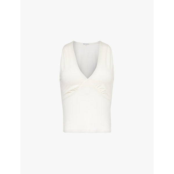  Reformation Bowie sleeveless V-neckline jersey top