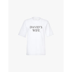  Victoria Beckham David's Wife short-sleeve cotton-jersey T-shirt