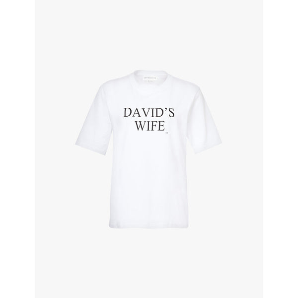  Victoria Beckham David's Wife short-sleeve cotton-jersey T-shirt