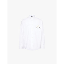  Jacquemus La chemise Simon brand-bow regular-fit stretch-cotton shirt