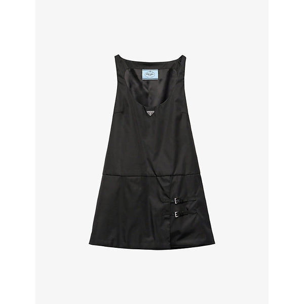 Prada Sleeveless scoop-neckline Re-Nylon mini dress