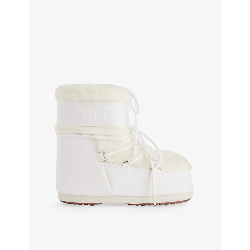 Moon Boot Icon Low faux-fur and leather snow boots | Moon Boot