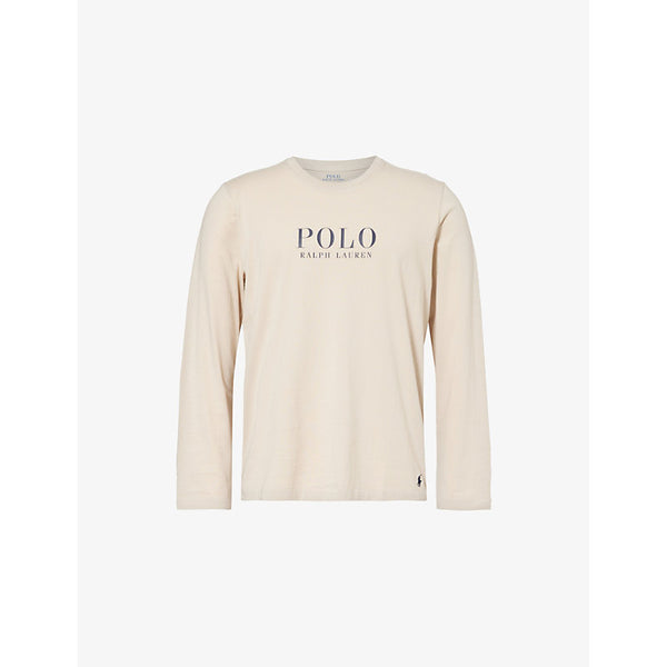 Polo Ralph Lauren Logo-print cotton-jersey pyjama top