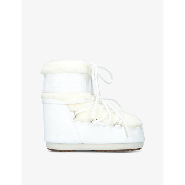 Moon Boot Icon Low faux-fur and leather snow boots