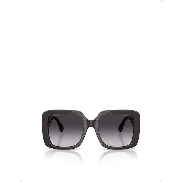 Chanel Square-frame acetate sunglasses