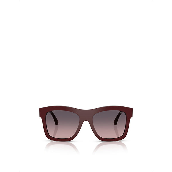 Chanel CH5533 Square-Frame Acetate Sunglasses