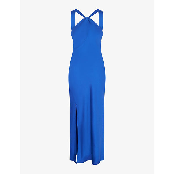 Omnes Alessia halterneck recycled-polyester maxi dress