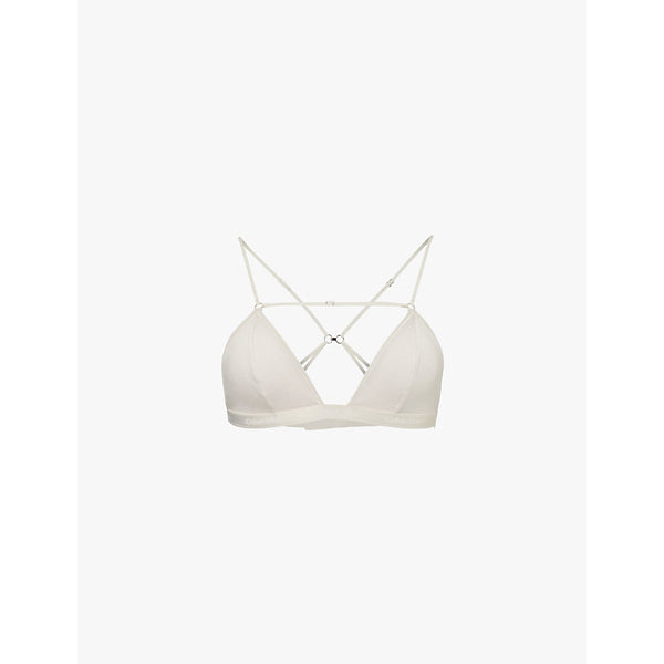  Nensi Dojaka For Calvin Klein Nensi Dojaka x Calvin Klein triangle non-wired modal and cashmere bra