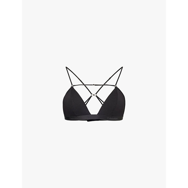  Nensi Dojaka For Calvin Klein Nensi Dojaka x Calvin Klein triangle non-wired stretch modal and cashmere bra