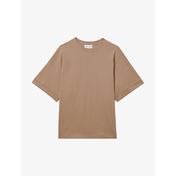 Reiss x 100 Ciels Spencer round-neck oversized cotton-jersey T-shirt