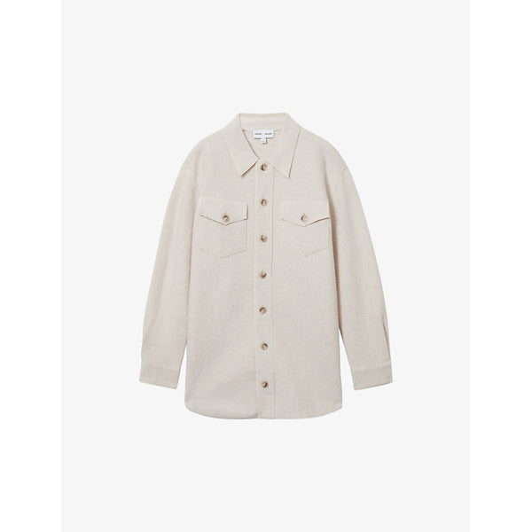 Reiss x 100 Ciels Dakota patch-pocket wool shirt