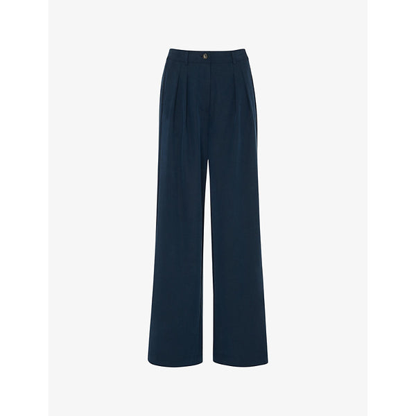 Whistles Joss regular-fit high-rise tailored woven trousers