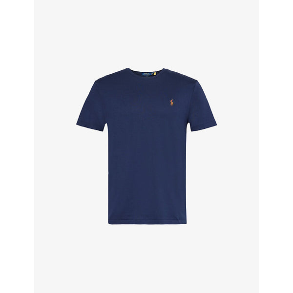 Polo Ralph Lauren Brand-embroidery short-sleeves slim-fit cotton-jersey T-shirt