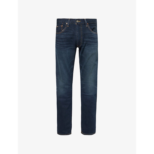 Polo Ralph Lauren The Parkside Active Brand-Patch Tapered-Leg Slim-Fit Stretch-Denim Jeans