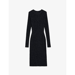 Zadig&Voltaire Ruby long-sleeved cotton-blend midi dress | ZADIG&VOLTAIRE